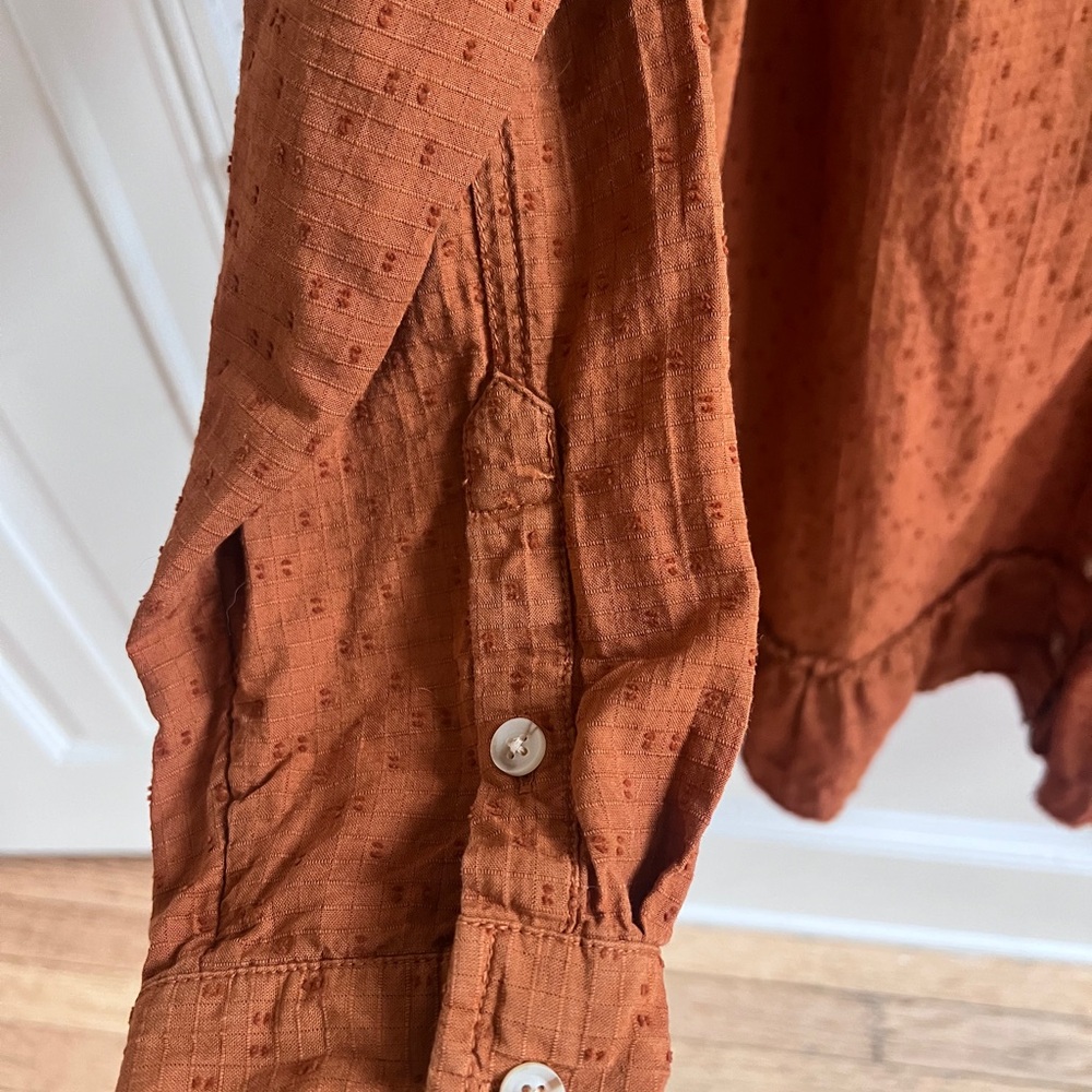 🤎 Wonderly Cotton Shirt Dress | Size L - Picture 3 of 7